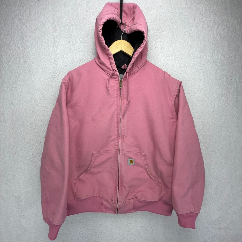 Carhartt Active Jacket Quilt Lined Womens Large WJ130 PKR Pink Rose
